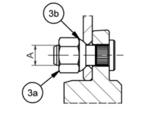 Гайка 9RD208G-8  (Комплект запасных частей -  8 гаек и 8 колец)