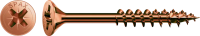 Шуруп (саморез) 4.0х50 500 штук (корродированный C1A, потайная головка, неполная резьба, бита Z2, наконечник 4CUT) 