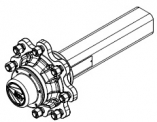 Полуось ADR  S80RR8QFN001 (тормозная)