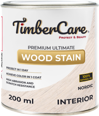 ТОНИРУЮЩЕЕ МАСЛО ВЫСОКОЙ ПРОЧНОСТИ TimberCare Wood Stain, цвет Скандинавский 0,2 л