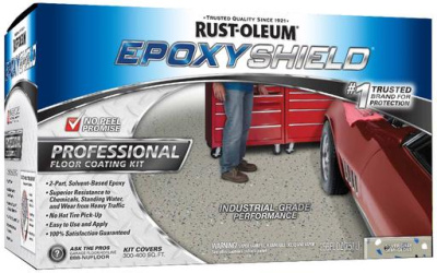 Профессиональное покрытие для пола Epoxyshield Professional, цвет Серебристо-серый, полуглянцевый Floor Coating