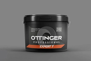 Интерьерная износостойкая матовая  краска OTTINGER EXPERT 7 белая