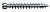 Шуруп (саморез) 8.0х260 (оцинк.,Wirox A9J, цилиндрическая головка, полная резьба. , шлиц T-STAR plus, наконечник 4CUT, бита T40) 50 штук