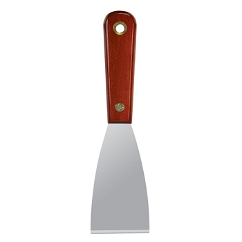 Шпатель Warner 10752 из нержавеющей стали с ручкой из  красного дерева - 2″ (5,08 см)