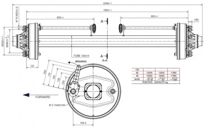 Ось ADR AS3UF1TG011