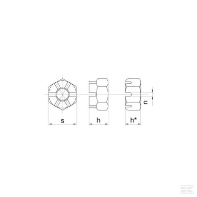 Комплект стопорных гаек 9RDF3950