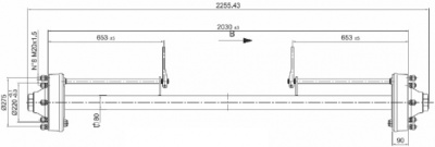 Ось ADR A80QC8FD003