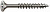 Саморез 6.0х140 (нержавеющая сталь А2., потайная головка, неполная резьба. шлиц T-STAR plus, наконечник 4CUT, бита Т30) 100 штук