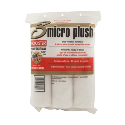 Валик малярный из микрофибры - Micro Plush™  3-PACK (3 шт) гладкий R335-9