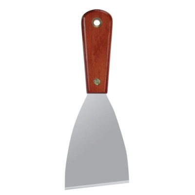 Шпатель из нержавеющей стали Warner 10748 с ручкой из  красного дерева- 3″ (7,62 см)