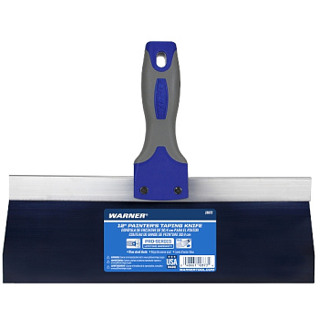 Шпатель Warner синяя сталь серия "PROGRIP"  10873 - 12″ (30,48 см) мягкая ручка