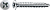 Саморез FEX-A 3.9х16 (оцинковка спокрытием  WIROX, потайная головка, шлиц H (Phillips), бита Н2, полная резьба) 7000 штук 