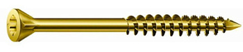 Шуруп (саморез) 3,0х35 (оцинк., потайная головка, неполная резьба, желтая пассивация T-STAR plus, бита T10,4CUT,) 500 штук