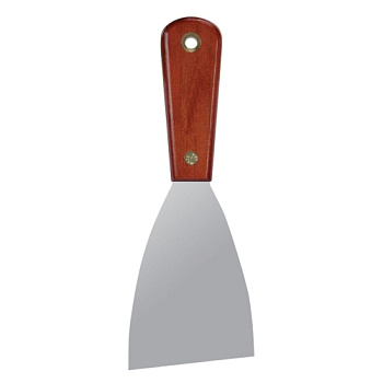 Шпатель Warner 10749 из нержавеющей стали   с ручкой из  красного дерева - 3″ (7,62 см)